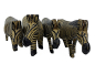 Preview: In Kenia von Hand geschnitzte und bemalte Zebra Figuren aus Holz. Schöne Handarbeit aus Afrika, die jedes Stück einzigartig macht. Einwandfreier Zustand aus einer Zebra Sammlung. Die Figuren sind 14 – 17 cm breit, haben eine Höhe von 7 – 8 cm und sind etw